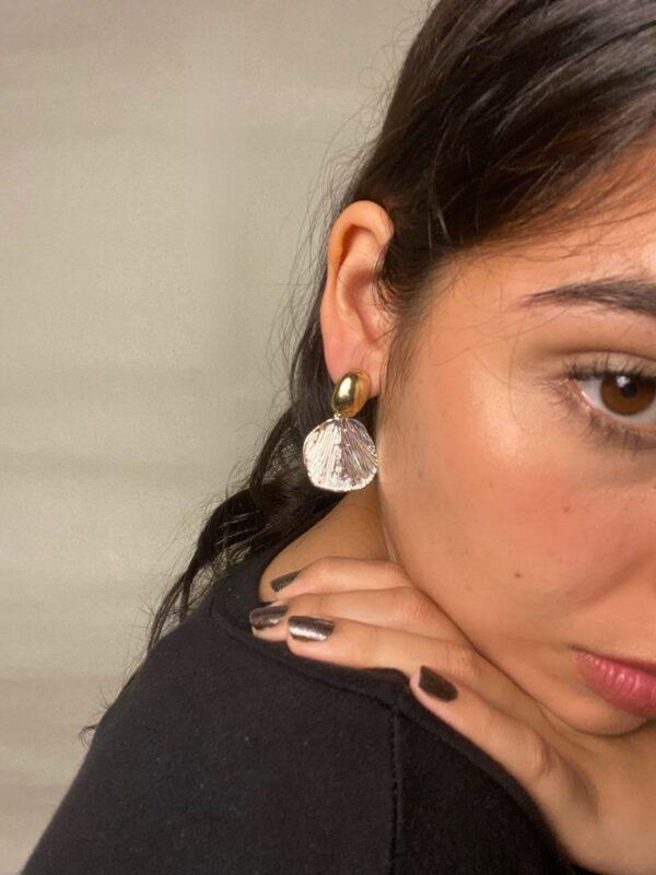 Aretes Olas de Plata