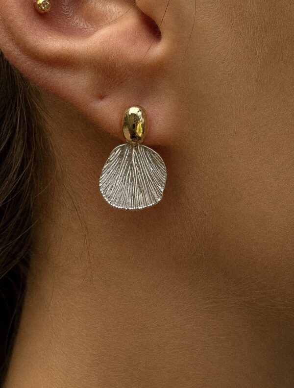 Aretes Olas de Plata