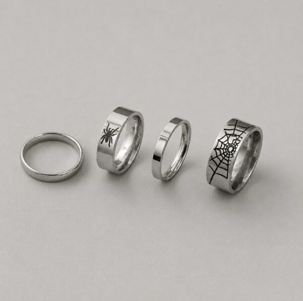 Set de anillos Spider